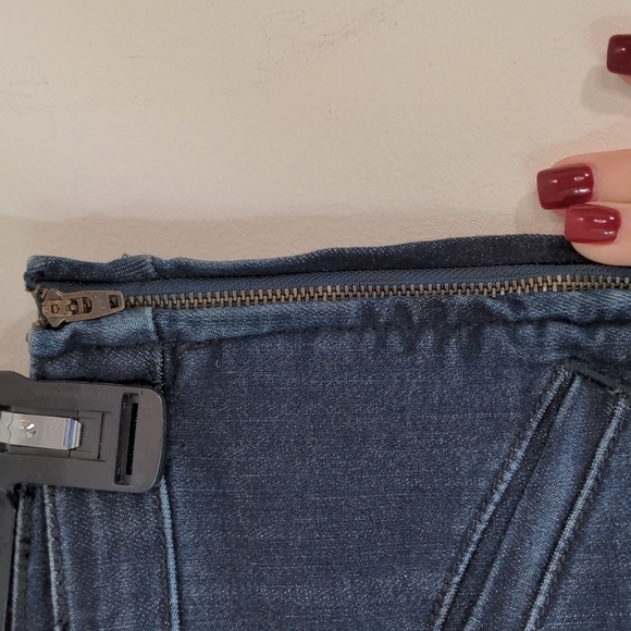 Anthrologie PILCRO High-Rise Denim Legging Cropped 27 - Picture 8 of 11